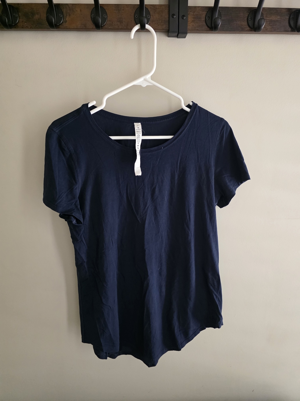 lululemon athletica Navy Short Sleeve Scoop Neck Tee